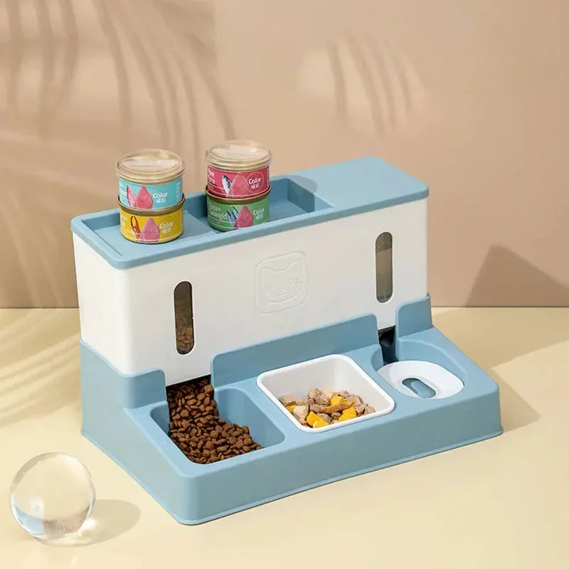 Home Pet Feeder and Waterer Combo