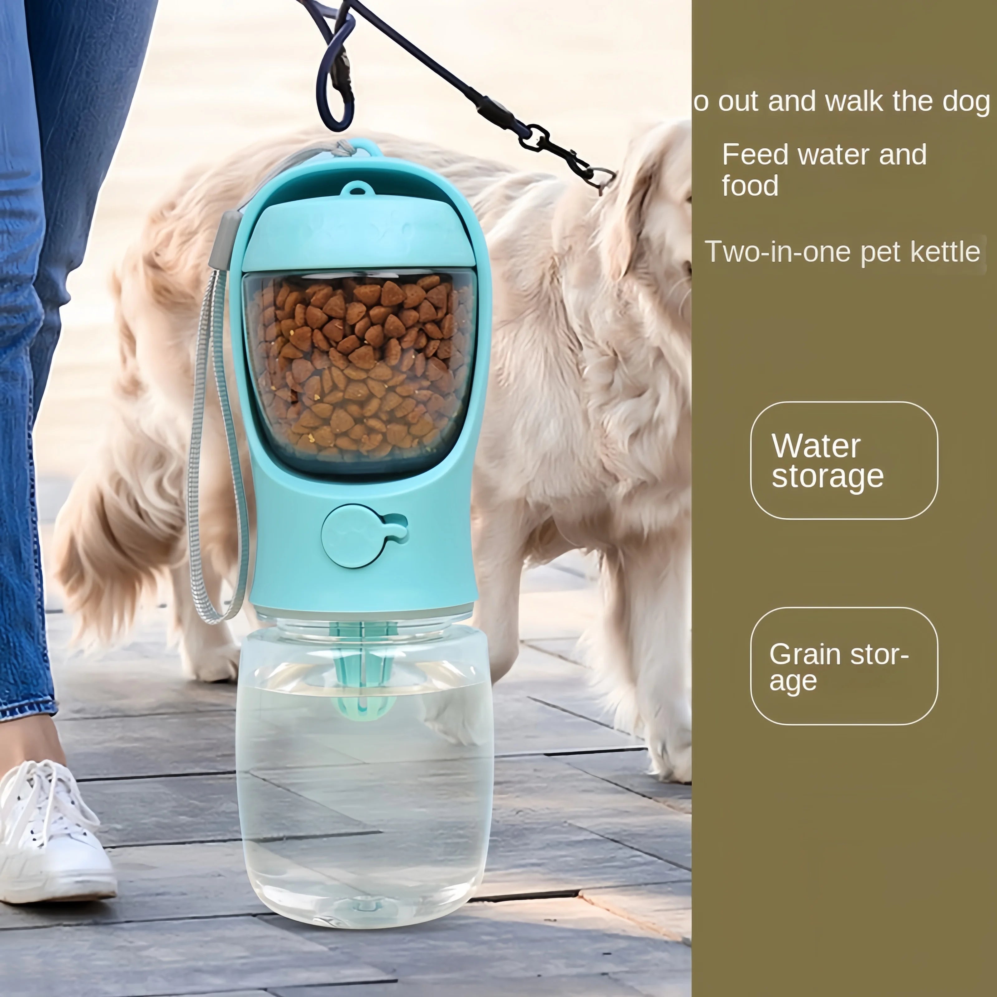 Portable Pet Water and Food Bottle